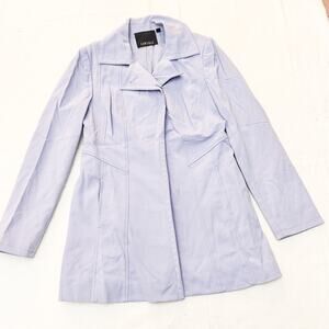 Carlisle Blue Periwinkle Button Down Blazer Jacket Size 4